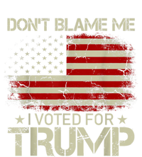 Vintage Funny Don't Blame Me I Voted For Trump USA Flag Patriots Ladies Long Sleeve Shirt