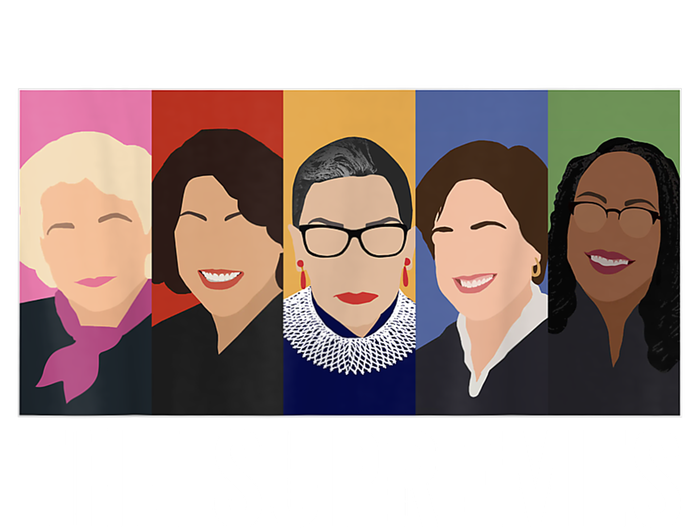 THE SUPREMES Ketanji Brown Jackson RBG Sotomayor Cute Sustainable Knit Beanie