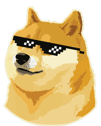 Doge With Deal With It Glasses Long Sleeve Shirt