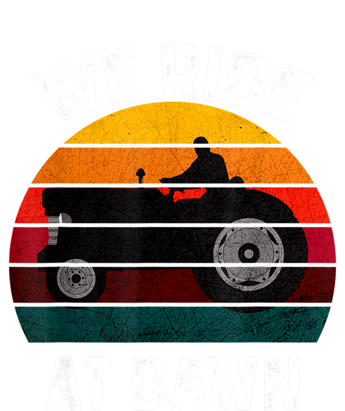 We Ride At Dawn Lawn Mower Lawn Mowing Dad Yard Work For Men Kids T-Shirt