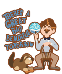 Theres A Great Big Beautiful Tomorrow Men And Dog Button