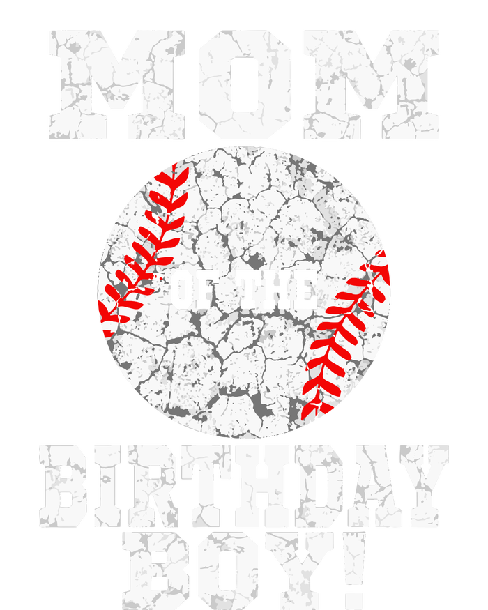 Mom Of The Birthday Boy Baseball Lover Vintage Retro Women's Pullover Hoodie