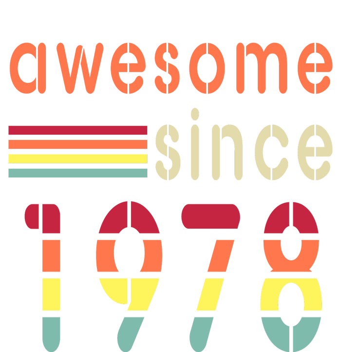 Awesome Since 1978 Birthday Retro Cool Gift Tie-Dye Long Sleeve Shirt