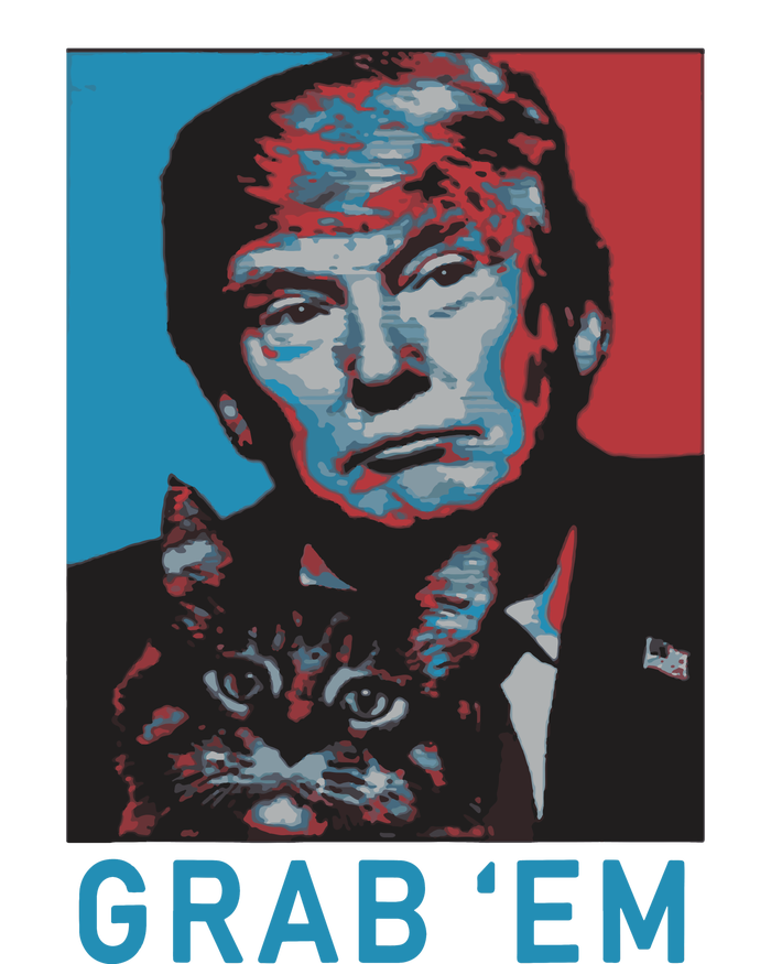 Funny Trump Cat Grab Em Cat T-Shirt