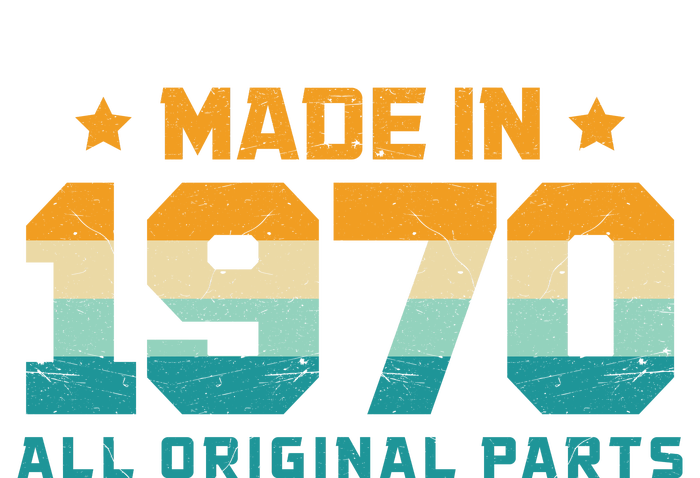 Made In 1970 All Original Parts Birth Year Typography Toddler T-Shirt