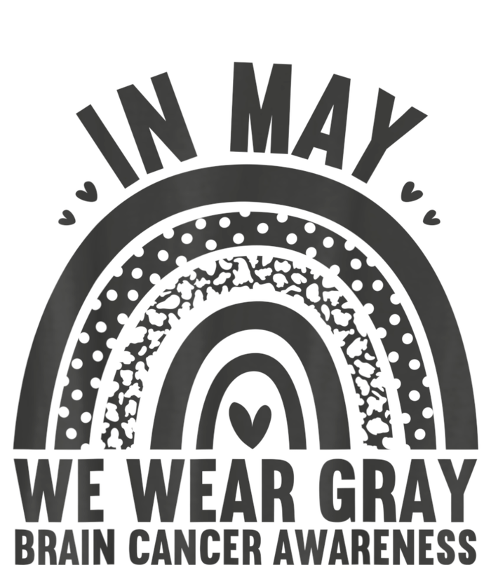 In May We Wear Gray Brain Cancer Awareness Month Rainbow T-Shirt