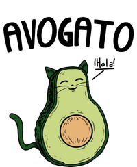 Mens Avogato Trending Avocado Cat Cute Cat Face Novelty Cat Magnet