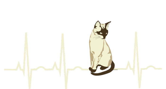 Siamese Cat Siamese Cat Heartbeat Magnet