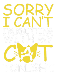 Sorry I Can't I Am Knitting With My Cat Tonight Cat Cooling Performance Long Sleeve Crew