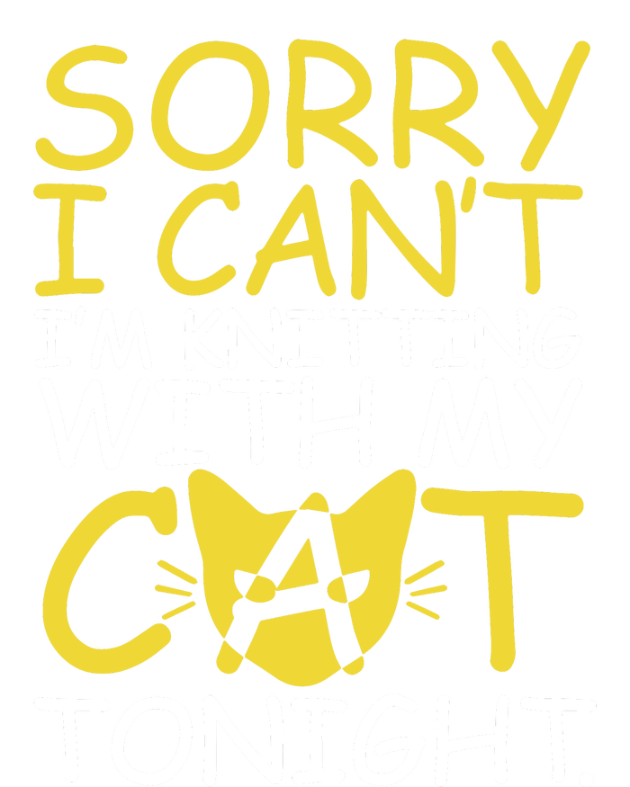 Sorry I Can't I Am Knitting With My Cat Tonight Cat Cooling Performance Long Sleeve Crew