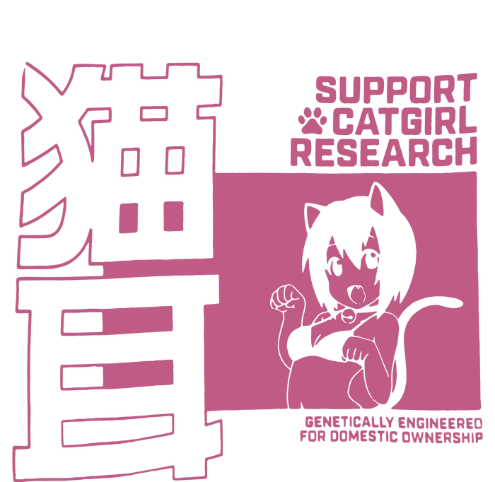 Support Catgirl Research Anime Japan Button