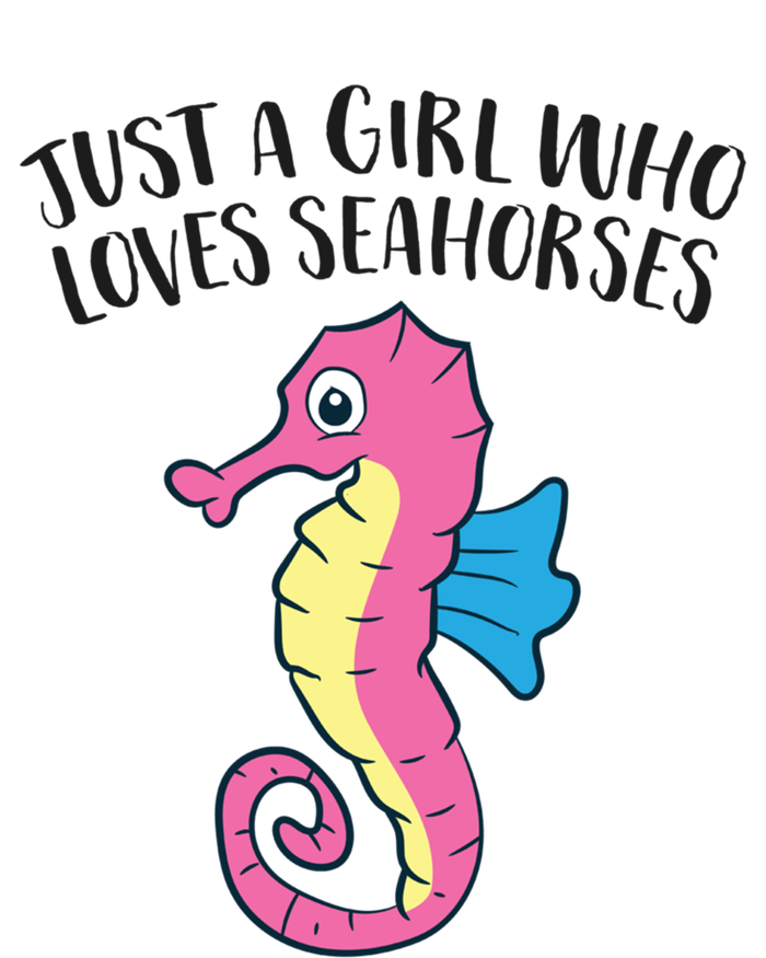 Just A Girl Who Loves Seahorses Funny Seahorse Lover Girl Gift Mousepad