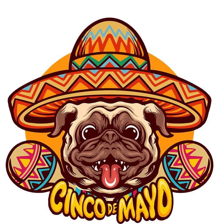 Cinco De Mayo Cute Pug T-Shirt