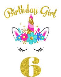 6 Years Old Gifts 6th Birthday Gift For Girl Funny Unicorn Face 31 T-Shirt