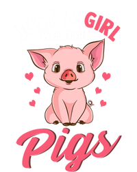 Just A Girl Who Loves Pigs Hog Lover Cute Farmer Women Gift Tall Long Sleeve T-Shirt