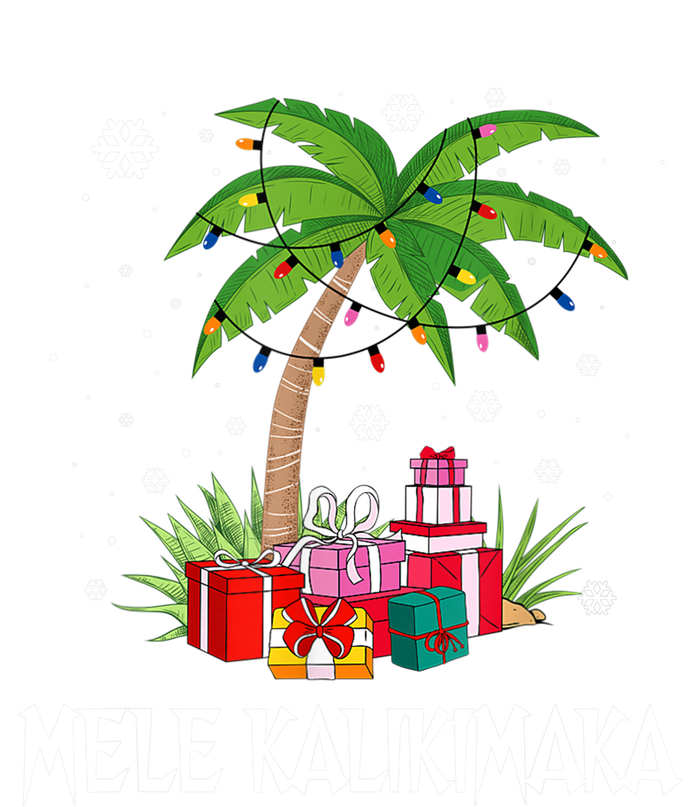 Mele Kalikimaka Christmas Lights Palm Tree Hawaiian Xmas Gift Long Sleeve Shirt