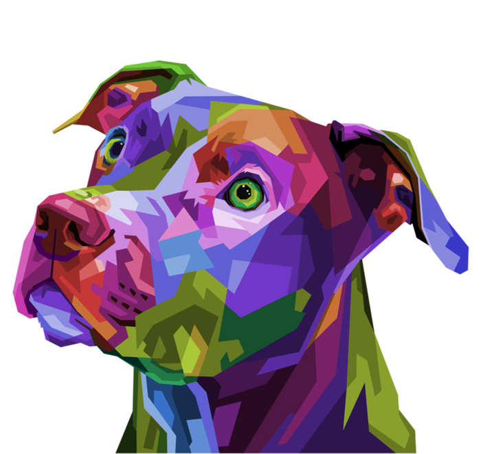 American Pitbull Terrier Pop Art Portrait For Dog Owners Gift Sweatshirt