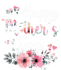 Happy Mother's Day Floral Cute Gift For Mom Ladies PosiCharge Competitor Racerback Tank