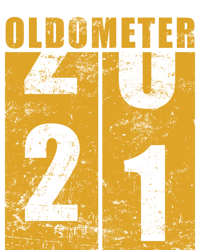 Retro Vintage Oldometer 21 Years Old T-Shirt