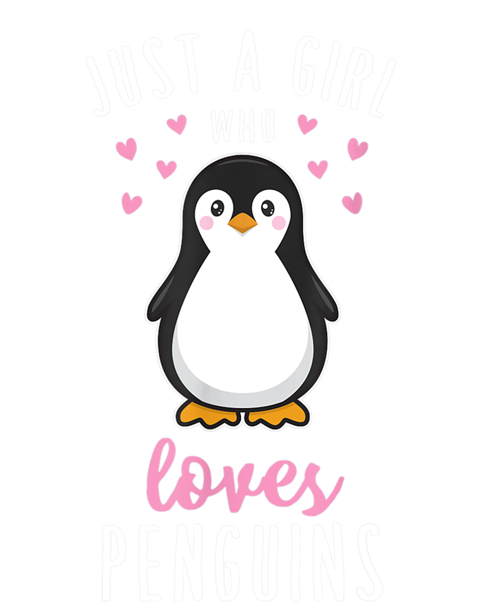 Just A Girl Who Loves Penguins Gift Cute Nature Toddlers Gift T-Shirt