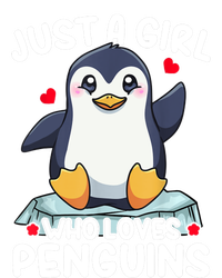 Penguin Just A Girl Who Loves Penguins Cool Gift Valucap Bio-Washed Visor