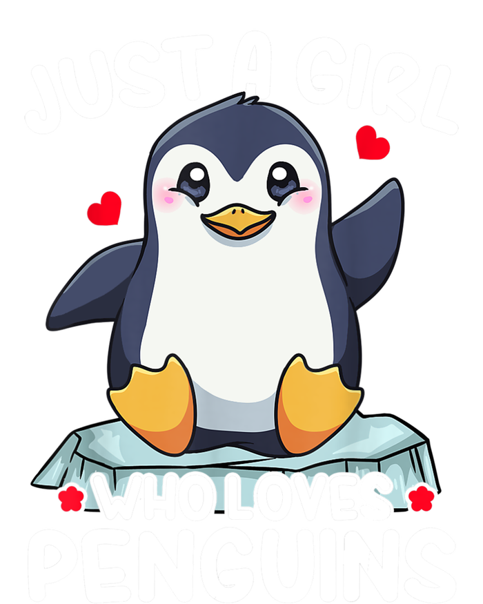 Penguin Just A Girl Who Loves Penguins Cool Gift Valucap Bio-Washed Visor