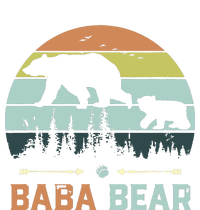 Retro Vintage Baba Bear Women's Crop Top Tee