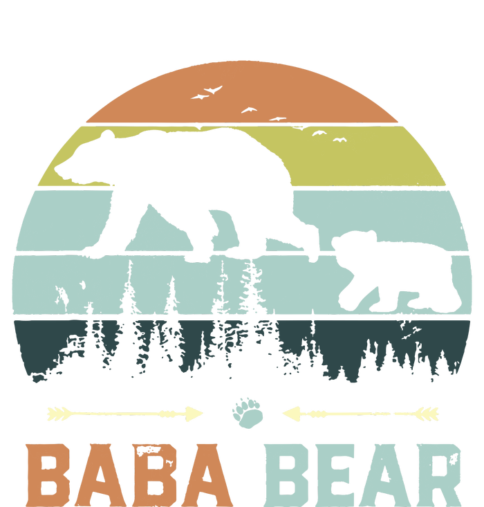 Retro Vintage Baba Bear Women's Crop Top Tee