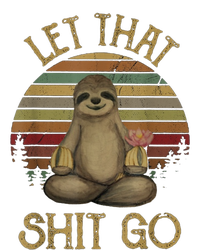 Let That Shit Go Gift Funny Sloth Yoga Vintage Gift Magnet