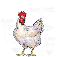 Funny Animal Farm Cute Gift Guess What Chicken Butt White Design Gift Kids Tie-Dye T-Shirt