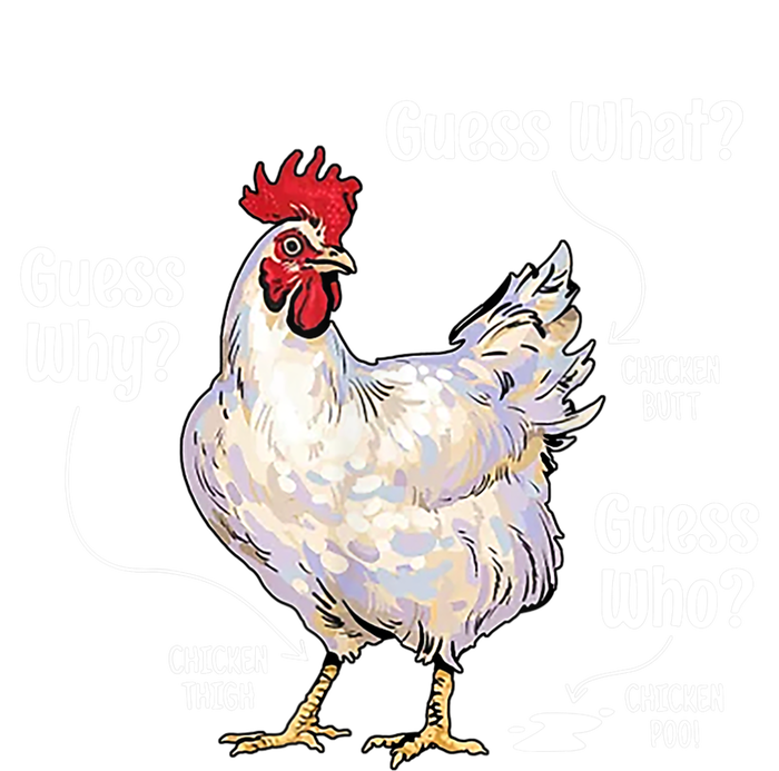 Funny Animal Farm Cute Gift Guess What Chicken Butt White Design Gift Kids Tie-Dye T-Shirt