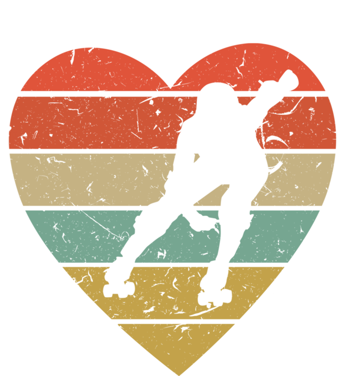 Roller Derby Vintage Design Retro Skater Player Heart Sport Gift Button