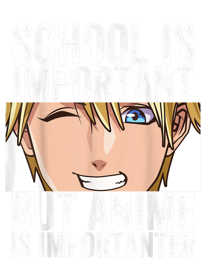 Anime Merch School Is Important But Anime Is Importanter Softstyle Adult Sport Polo