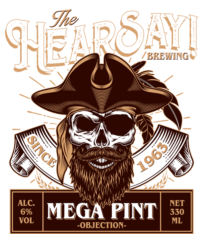 The Hearsay Brewing Mega Pint Objection Cooling Performance Crew T-Shirt