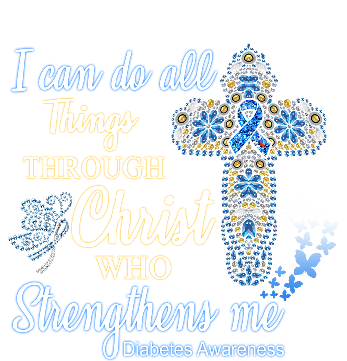 I Can Do All Things Through Christ Who Strengthens Me Diabetes Awareness PosiCharge Competitor Tank