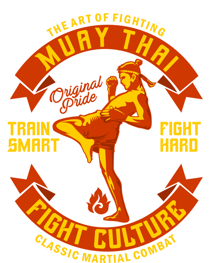 Muay Thai Retro Button