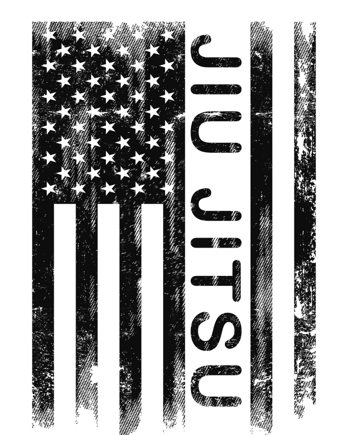 Jiu Jitsu Martial Arts American Flag T-Shirt