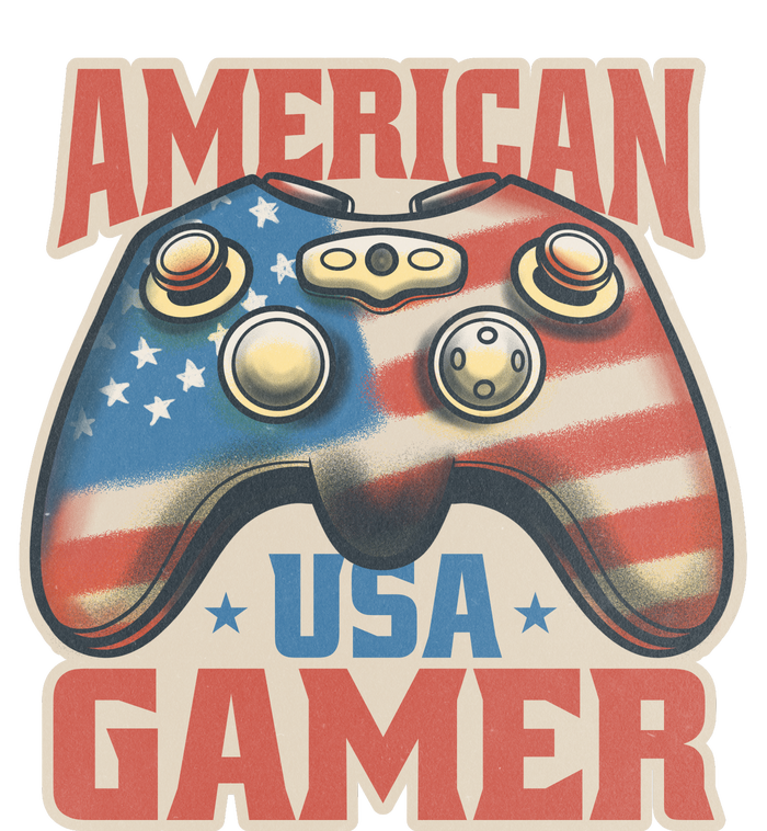 American USA Gamer Vintage Zip Tote Bag