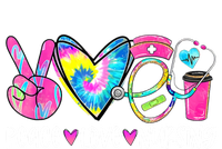 Peace Love Nursing Colorful Cute Nurse Gift Long Sleeve Shirt