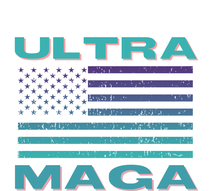 Ultra MAGA Conservative US Flag Youth Performance Sprint T-Shirt