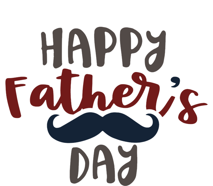 Happy Father's Day Mustache Women's Racerback Tank