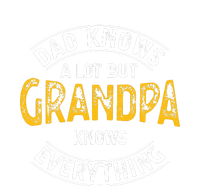 Dad Knows A Lot But Grandpa Knows Everything Funny Granddad Performance Long Sleeve Polo