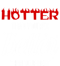 Hotter Than Your Ex Better Than Your Next Sarcastic Grommeted Golf Towel