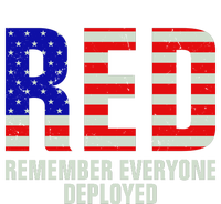 RED Remember Everyone Deployed Grunge Flag Hoodie