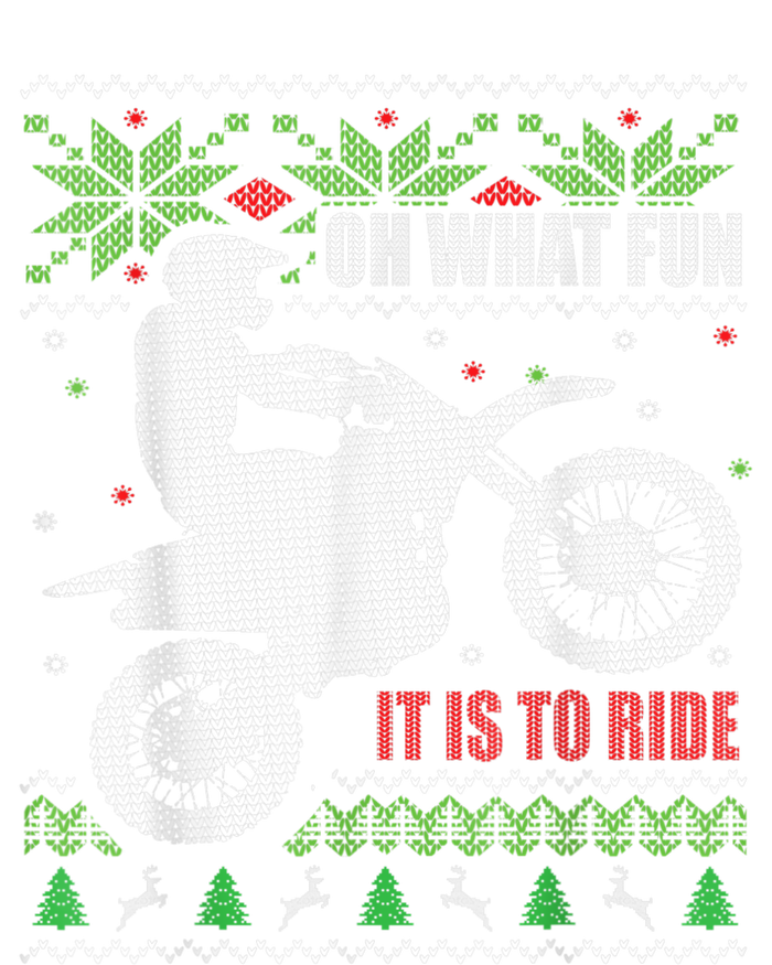 Dirt Bike Ugly Christmas Motocross What Fun It Is To Ride Drawstring Bag