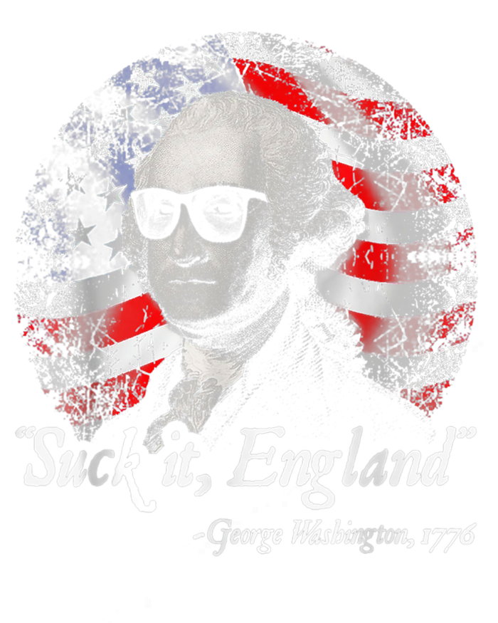 Suck It England Funny 4th Of July George Washington 1776 7 Panel Mesh Trucker Snapback Hat