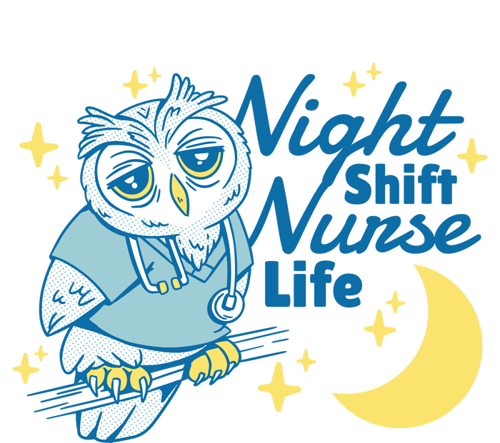 Night Shift Nurse Life Owl Tall Long Sleeve T-Shirt