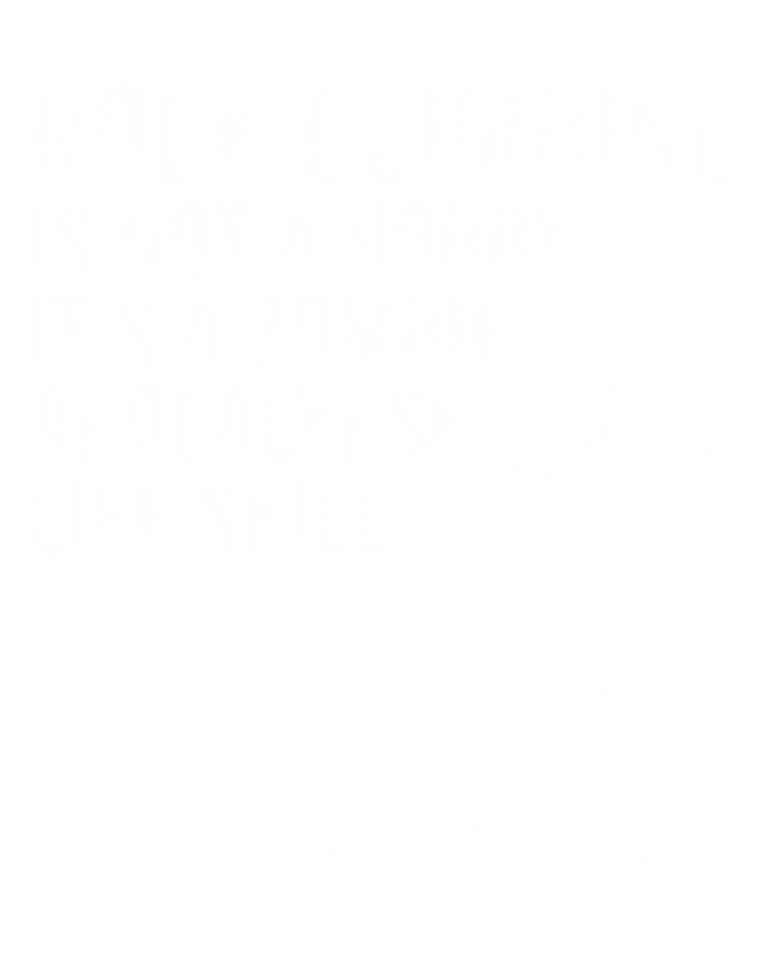 Funny Rock Climber Gift For Men Women Cool Zombie Climbing Gift Women's V-Neck T-Shirt