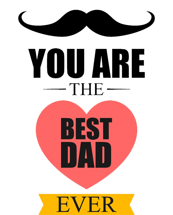 You Are The Best Dad Ever Mustache Heart Cooling Performance Crew T-Shirt