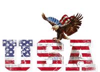 USA US American Flag Patriotic 4th Of July Bald Eagle Merica T-Shirt